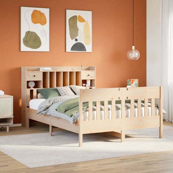 vidaXL Letto senza Materasso 140x190 cm in Legno Massello di Pino