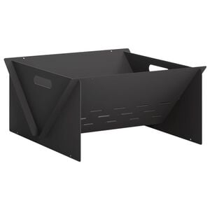 vidaXL Focolare Nero 40 x 40 x 20 cm Acciaio