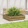 vidaXL Fioriera da Giardino 110x110x26,5cm in Legno di Pino Impregnato