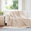 vidaXL Coperta Beige 240 x 270 cm Panno