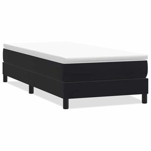 vidaXL Letto a Molle senza Materasso Nero 100x220 cm in Velluto