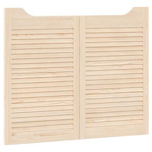 vidaXL Porte Swing 2 pcs Naturale Legno Massello di Pino