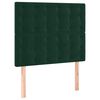 vidaXL Giroletto a Molle con Materasso Verde Scuro 80x200 cm Velluto
