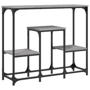 vidaXL Tavolo Consolle Grigio Sonoma 89,5x28x76cm in Legno Multistrato