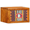 vidaXL Armadio da Notte Marrone 35 x 30 x 22 cm