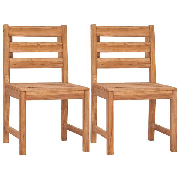 vidaXL Set da Pranzo per Giardino 3 pz in Legno Massello di Teak