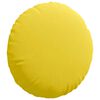 vidaXL Cuscini per Seduta 2 pcs Giallo Chiaro Ø40 x 13 cm Tessuto