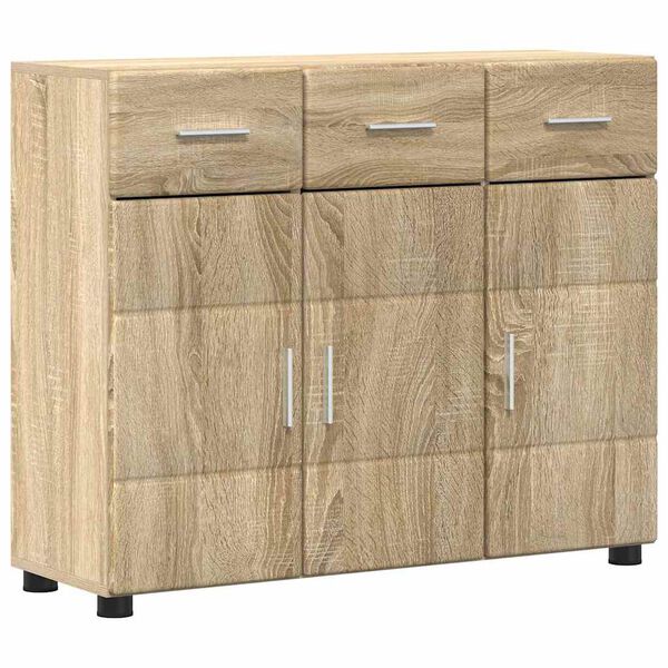 vidaXL Credenza con porta FLORIN Rovere Sonoma 88,5 x 30,5 x 73 cm