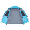 vidaXL Tenda da Campeggio Cabina 4 Persone Blu a Rilascio Rapido