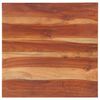 vidaXL Piano Tavolo in Legno Massello di Acacia 25-27 mm 60x60 cm