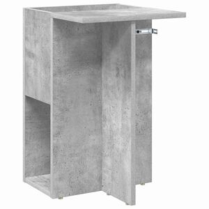vidaXL Tavolino Grigio cemento 35 x 40 x 55 cm Legno multistrato