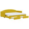 vidaXL Divano Letto Estraibile con Cassetti Giallo 80x200cm in Velluto