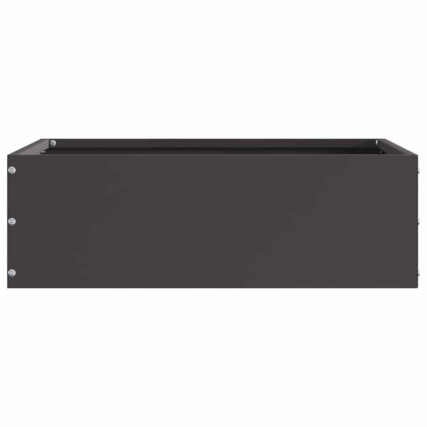 vidaXL Bordura per Prato Nero 40 x 40 x 13 cm Acciaio