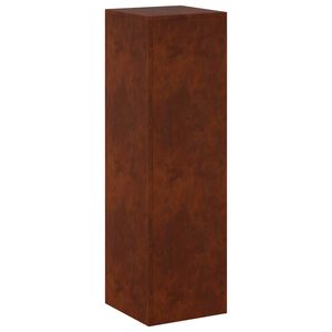 vidaXL Supporto per piante Ruggine 30 x 30 x 100 cm Acciaio Corten