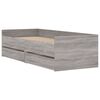 vidaXL Giroletto con Cassetti Grigio Sonoma 90x200 cm