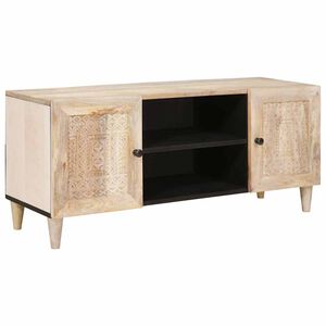 vidaXL Unità TV con porta Bianco 105 x 33 x 46 cm Legno multistrato