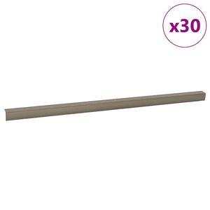 vidaXL Paragradini 30 pz Champagne 67 x 3 x 2 cm Alluminio