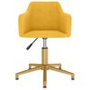vidaXL Sedie da Pranzo Girevoli 6 pz in Velluto Giallo