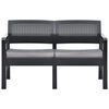 vidaXL Set Salotto da Giardino con Cuscini 4 pz in Plastica Antracite