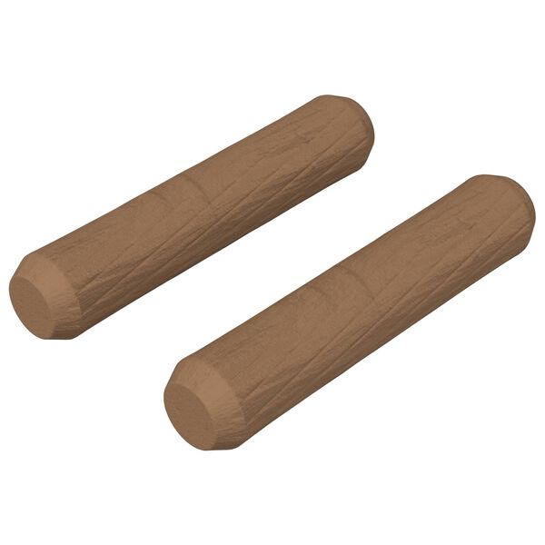 vidaXL Dowel in legno 2 pcs Marrone &Oslash;8 x 35 mm Legno massello
