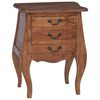 vidaXL Cassa di stoccaggio 48 x 35 x 64 cm Legno di Mogano Massello