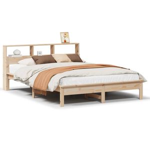 vidaXL Letto Libreria senza Materasso 120x200cm Legno Massello di Pino