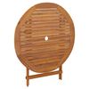 vidaXL Set da Pranzo per Giardino 5 pz in Legno Massello di Acacia