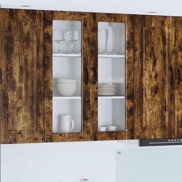 vidaXL Mobile da cucina Rovere fum&eacute; 80 x 31 x 100 cm Legno multistrato