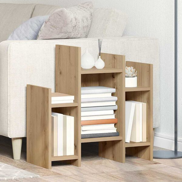 vidaXL Mobile laterale Rovere artigianale 60 x 26 x 60 cm