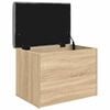 vidaXL Panca Contenitore Rovere Sonoma 62x42x45 cm Legno Agglomerato