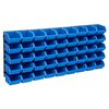 vidaXL Kit Contenitori 48 pz con Pannelli a Parete Blu e Nero