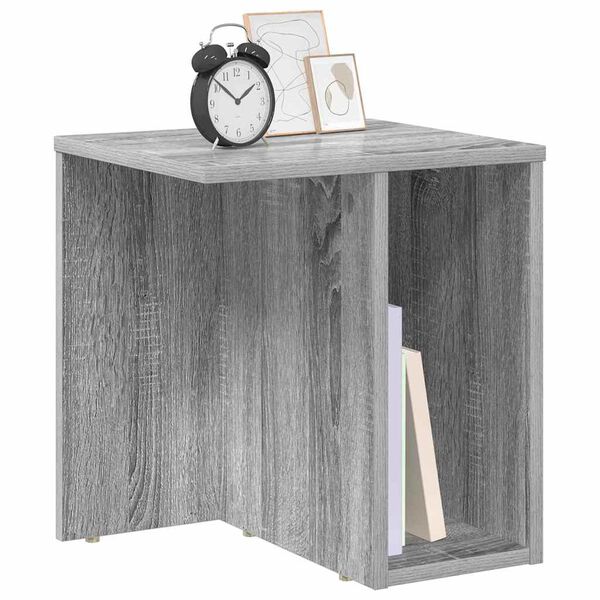 vidaXL Tavolino Grigio Sonoma 37 x 32 x 40 cm Legno multistrato