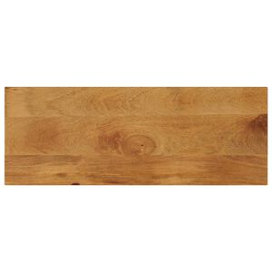 vidaXL Piano per Tavolo 80x20x2,5cm Rettangolare Legno Massello Mango