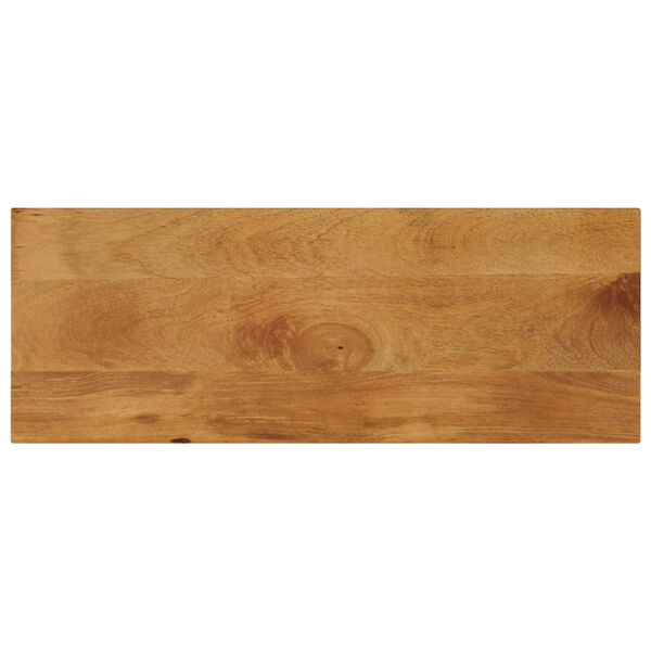 vidaXL Piano per Tavolo 80x20x2,5cm Rettangolare Legno Massello Mango