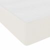 vidaXL Struttura del letto con materasso Crema 90 x 200 cm Tessuto