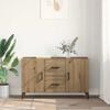 vidaXL Credenza Rovere artigianale 100 x 36 x 60 cm Legno multistrato