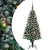 vidaXL Albero di Natale artificiale con 150 LED Verde 150 cm