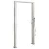 vidaXL Doccia da Giardino in Acciaio Inox a Doppio Getto