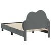vidaXL Struttura letto bambini con testata Grigio chiaro 80 x 160 cm