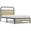 vidaXL Giroletto senza Materasso Rovere Sonoma 100x200cm in Truciolato