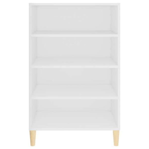 vidaXL Credenza Bianca 57x35x90 cm in Legno Multistrato