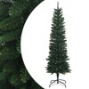 vidaXL Artificial Slim Christmas Tree 150 cm PE e PVC Verde
