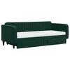 vidaXL Divano Letto Estraibile Cassetti Verde Scuro 90x200cm Velluto