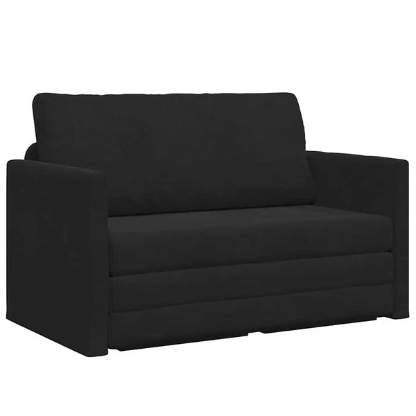 vidaXL Divano letto 110cm Nero Velluto