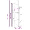 vidaXL Libreria Rovere Sonoma 48x25,5x140 cm in Truciolato