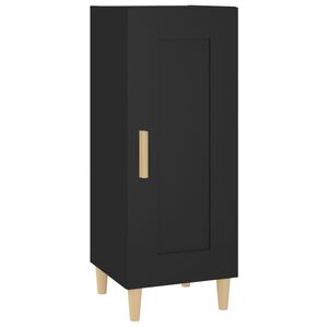 vidaXL Credenza Nero 34,5x34x90 cm in Legno Multistrato