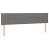 vidaXL Testiera Grigio Scuro 180x5x78/88 cm in Tessuto
