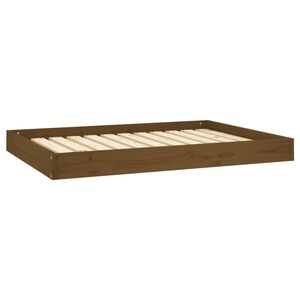 vidaXL Cuccia per Cani Ambrata 101,5x74x9 cm in Legno Massello di Pino