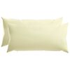 vidaXL Cuscino con cuscino HEERLEN 2 pz Crema Poliestere