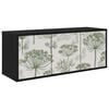 vidaXL Mobile TV da Parete GOTHA 102 x 33 x 40 cm Rovere Nero